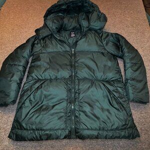 GAP Big Puff Jacket, Green, Mens Size XS Primaloft P.U.R.E